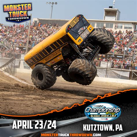 1 WEEK and the MONSTER TRUCKS Invade Action Track USA on the Kutztown ...