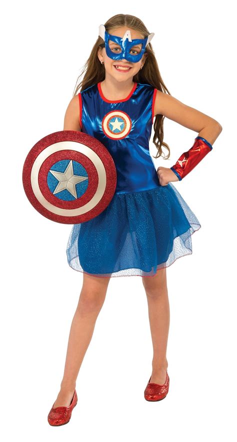 Kids Captain America Tutu Girls Costume | $26.99 | The Costume Land