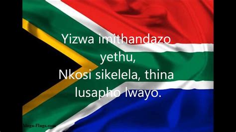 South African National Anthem with lyrics - YouTube