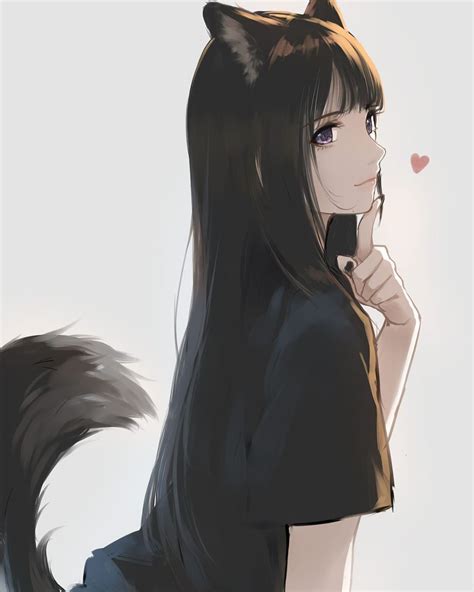 Anime Wolf Girl, Anime Girl Neko, Chica Anime Manga, Anime Art Girl ...