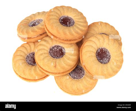 Cream Jam Dodgers Biscuits Stock Photo - Alamy