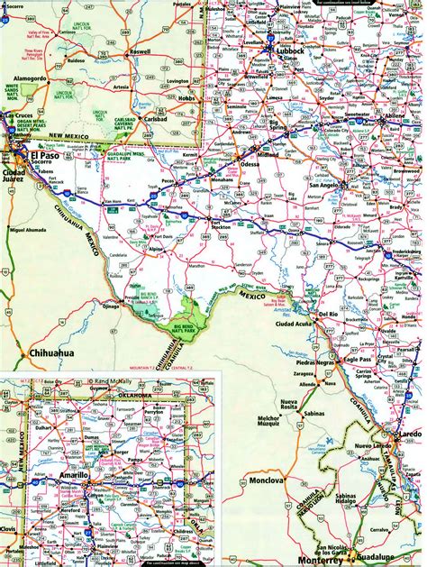 Texas interstate highways map I-10 I-20 I-30 I-35 I-37 road state free ...