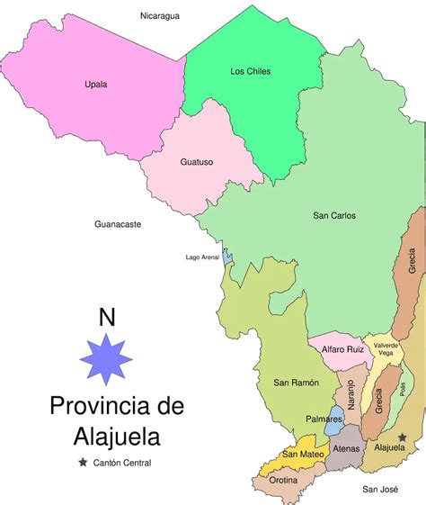 Alajuela Map1 - MapSof.net