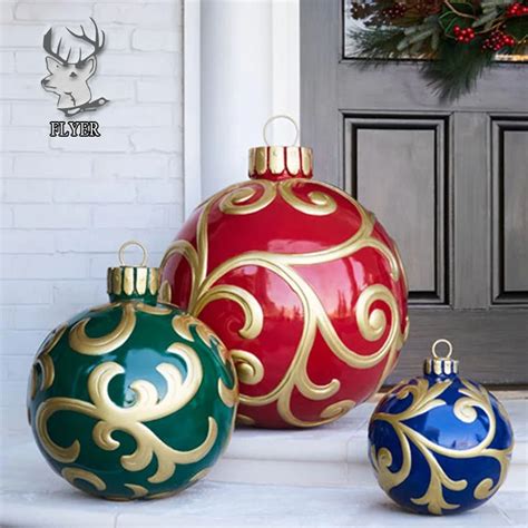 Large Giant Personalized Fiberglass Ornaments Christmas Resin Ball ...