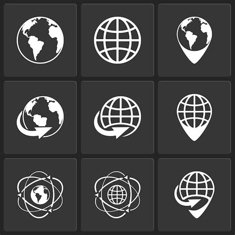 Globe Earth World Icons Vector Templates - Free to Download | IMGPANDA ...