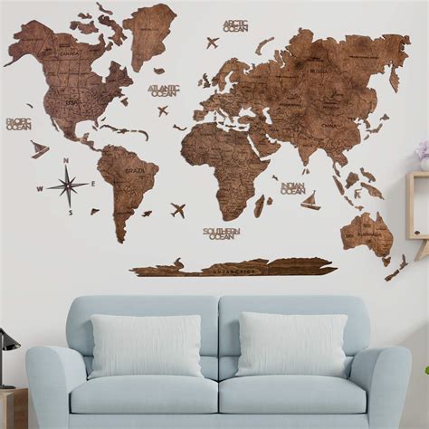 Large Wall World Map