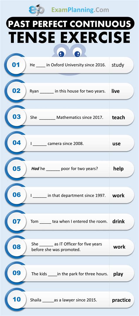 Past Perfect Tense Exercises Worksheet Pdf With Answers - Tawana Foltz ...