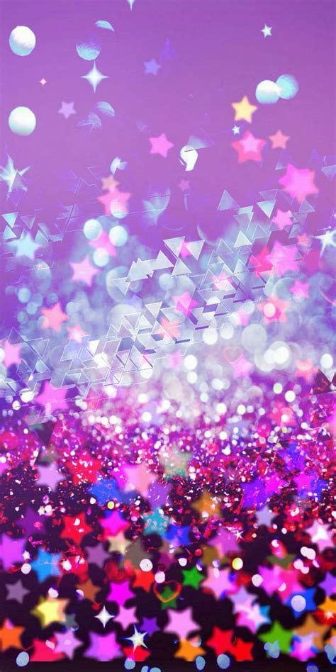 Purple Sparkles, bright, glitter, pink, stars, HD phone wallpaper | Peakpx