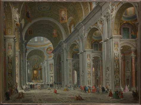 Giovanni Paolo Panini | Interior of Saint Peter's, Rome | The ...