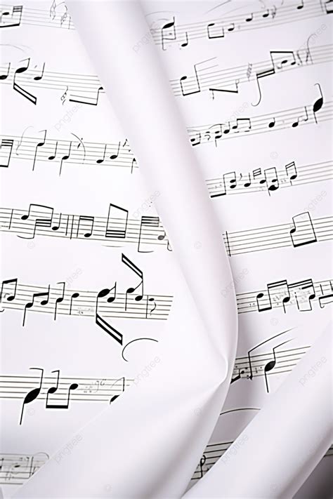 White Sheet Music With Musical Notes On It Background Wallpaper Image ...