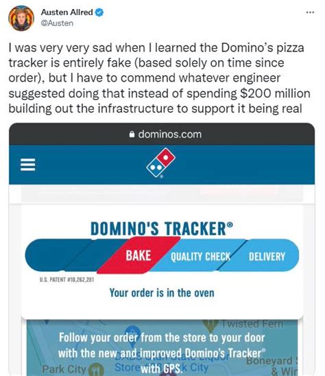 People are only just realizing that Domino's pizza tracker is 'entirely ...