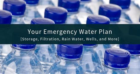 Your Emergency Water Plan (2019 Update) - Seasoned Citizen Prepper