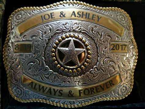 Custom Engraved Crumrine Belt Buckle - 3-1/4"x4-1/4" - Gass Horse ...