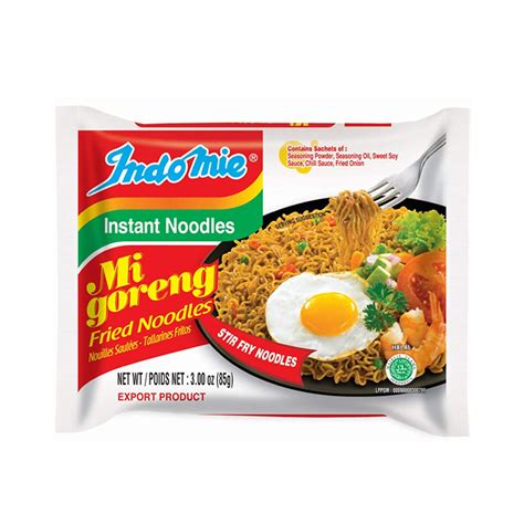 Indomie Mi Goreng Instant Stir Fry Noodles, Original Flavor (Pack of 10 ...