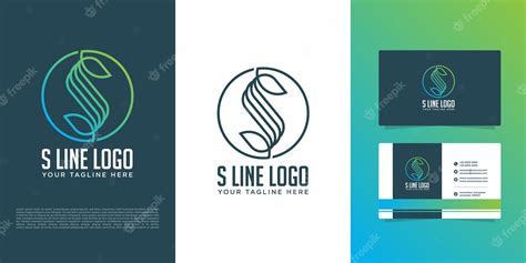 Premium Vector | Minimalist line art s logo concept