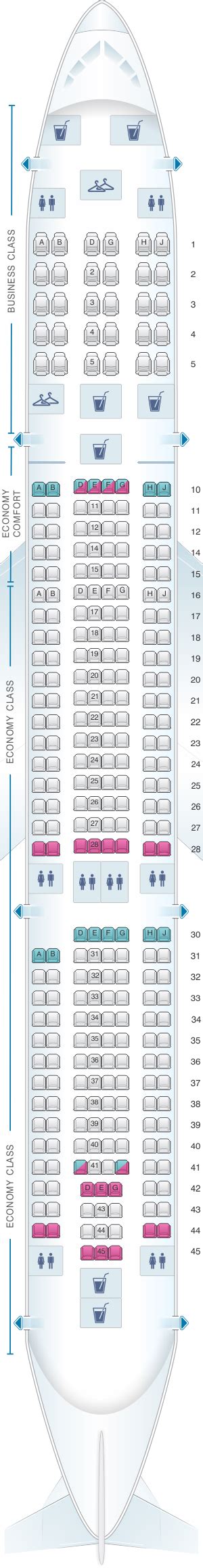 Airbus A333 Seating Chart