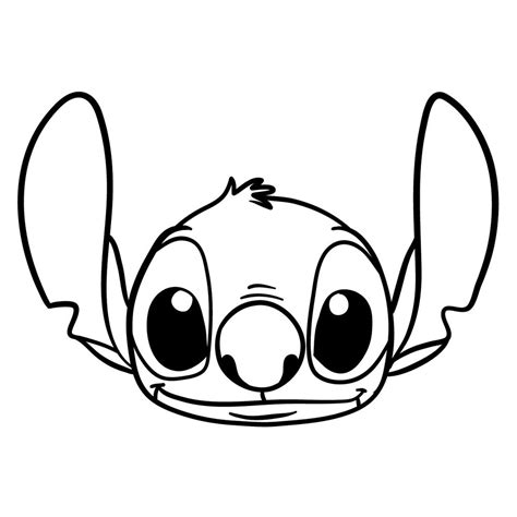 How to draw Stitch's head - Sketchok easy drawing guides