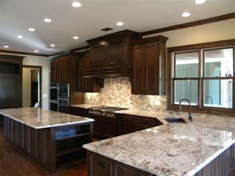 White Ice Granite Dark Cabinet Backsplash Ideas. Information for ...