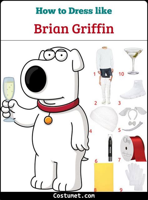 Brian Griffin (Family Guy) Costume for Cosplay & Halloween 2023 ...