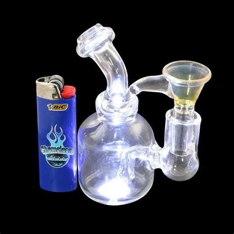 Phenomini Glass Bubbler Water Pipe | Chameleon Glass