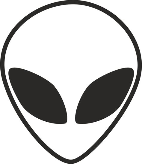 Alien Head Black And White Free Vector cdr Download - 3axis.co