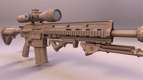 Sniper Rifle 3D Model