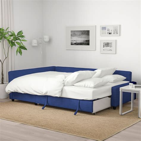 FRIHETEN Sleeper sectional,3 seat w/storage, Skiftebo blue - IKEA in ...