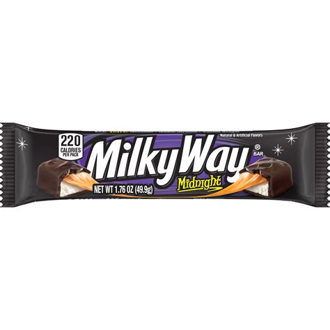 Milky Way Candy Midnight Dark Chocolate Bar, Full Size - 1.76 oz ...