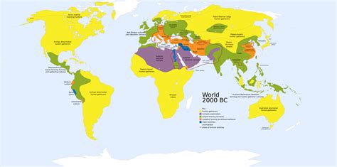 World 1000 & 2000 BC - Vivid Maps