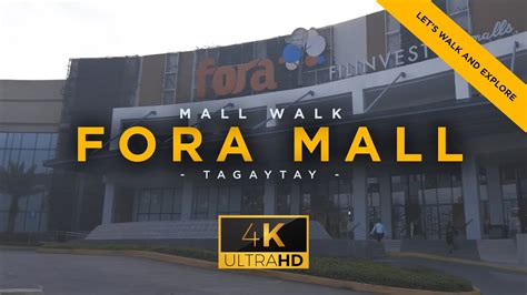 Fora Mall walking tour in Tagaytay City | Tagaytay walking tour - YouTube