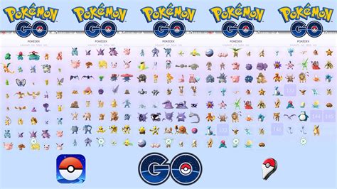 Pokemon Go Pokedex List Printable