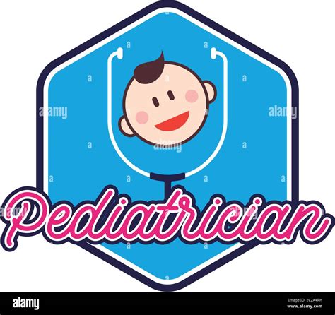 pediatrician logo for doctor or clinic, vector illustration Stock ...