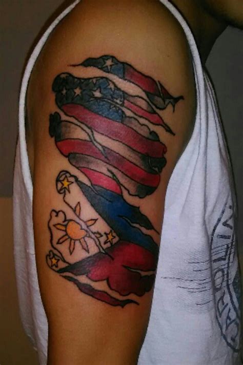 filipino american flag tattoo - whitewinterhymnalpentatonixtutorial