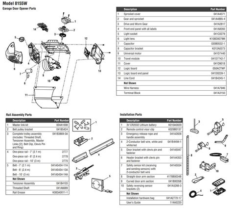 Liftmaster Garage Door Parts Diagram