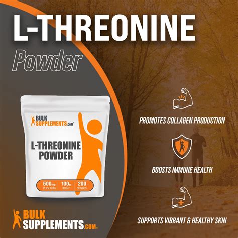 Get Healthy Joints Now with L-Threonine Powder