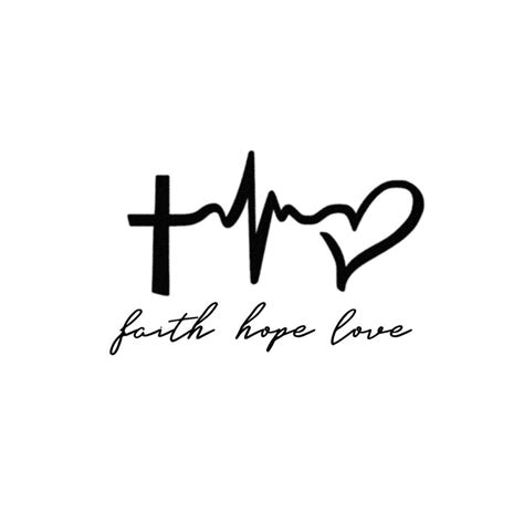 'Faith Hope Love' Temporary Tattoo | Tattoo Icon – TattooIcon