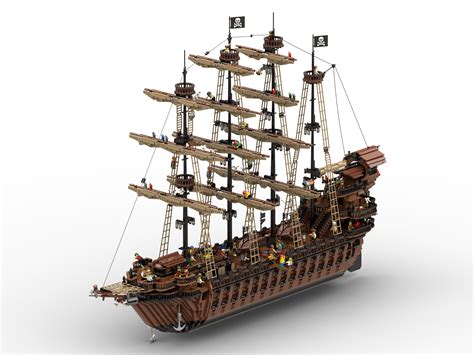 pirate ship - "the beauty of flaw" main deck update : r/lego