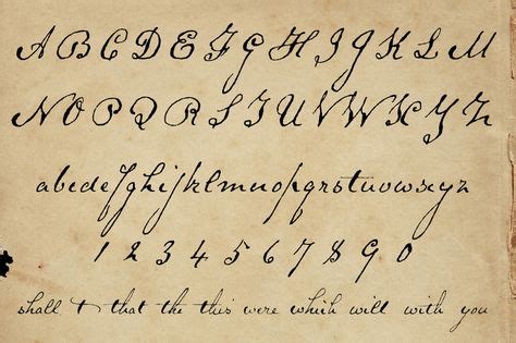 1800s Handwriting Font wwwpixsharkcom Images | Lettering, Historical ...