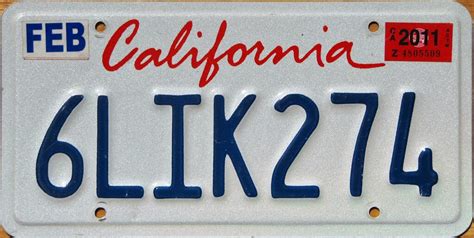 Printable California License Plate Template - Printable JD