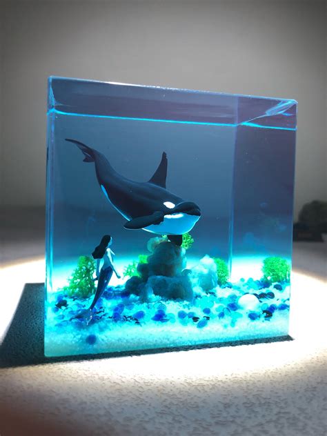 Resin Art Epoxy Resin Diorama Home Desk Decor Ocean Landscape - Etsy ...