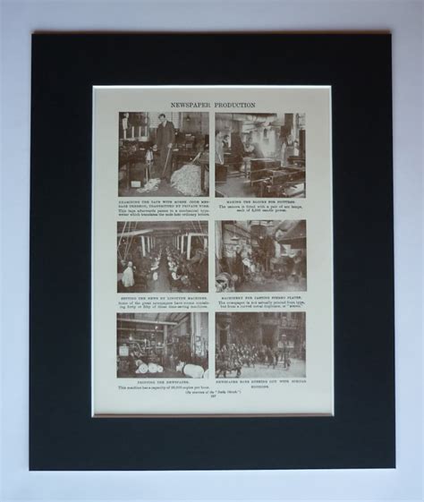 1930s Antique Newspaper Printing Machine Print Available - Etsy