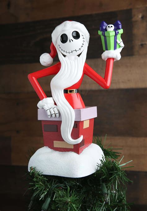 Nightmare Before Christmas Santa Jack Skellington Tree Topper - $38.84