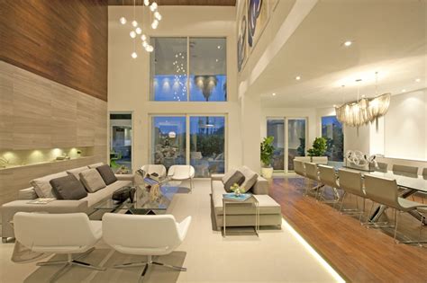 Living room in modern home by DKOR Interiors | Long living room, Modern ...