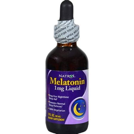 Natrol Melatonin 1mg Liquid, 2 Fluid Ounce - Walmart.com