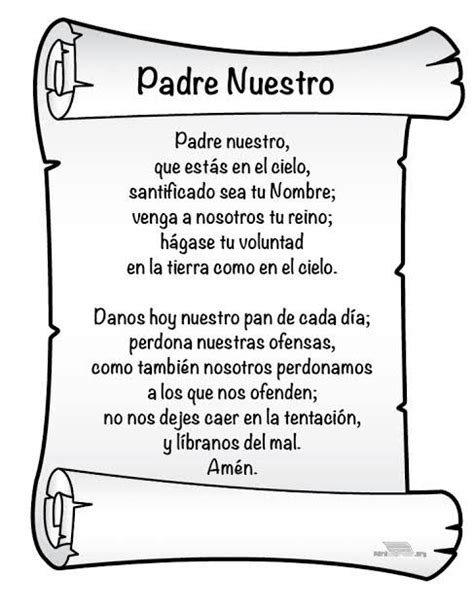 Padre Nuestro Prayer