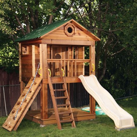 Outdoor Playhouses with Slide | Foter