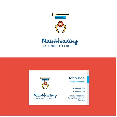 Flat Hook Logo and Visiting Card Template Busienss Concept Logo Design ...