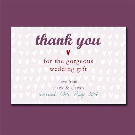 Personalised Engagement Or Wedding Thank You Card By Molly Moo Designs