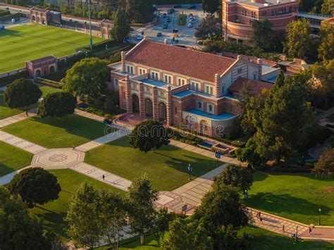 Aerial View of Traditional University Campus with Red-Brick Buildings ...