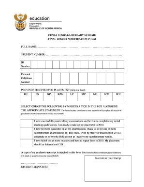 Funza Lushaka Application Form 2023 Pdf - Printable Forms Free Online